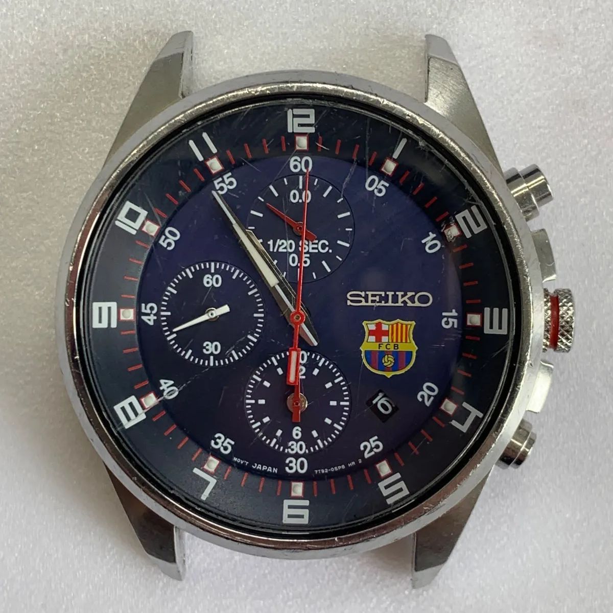 s*d様 セイコー 7T92-0MV0 FCBARCELONA ブラック クオー