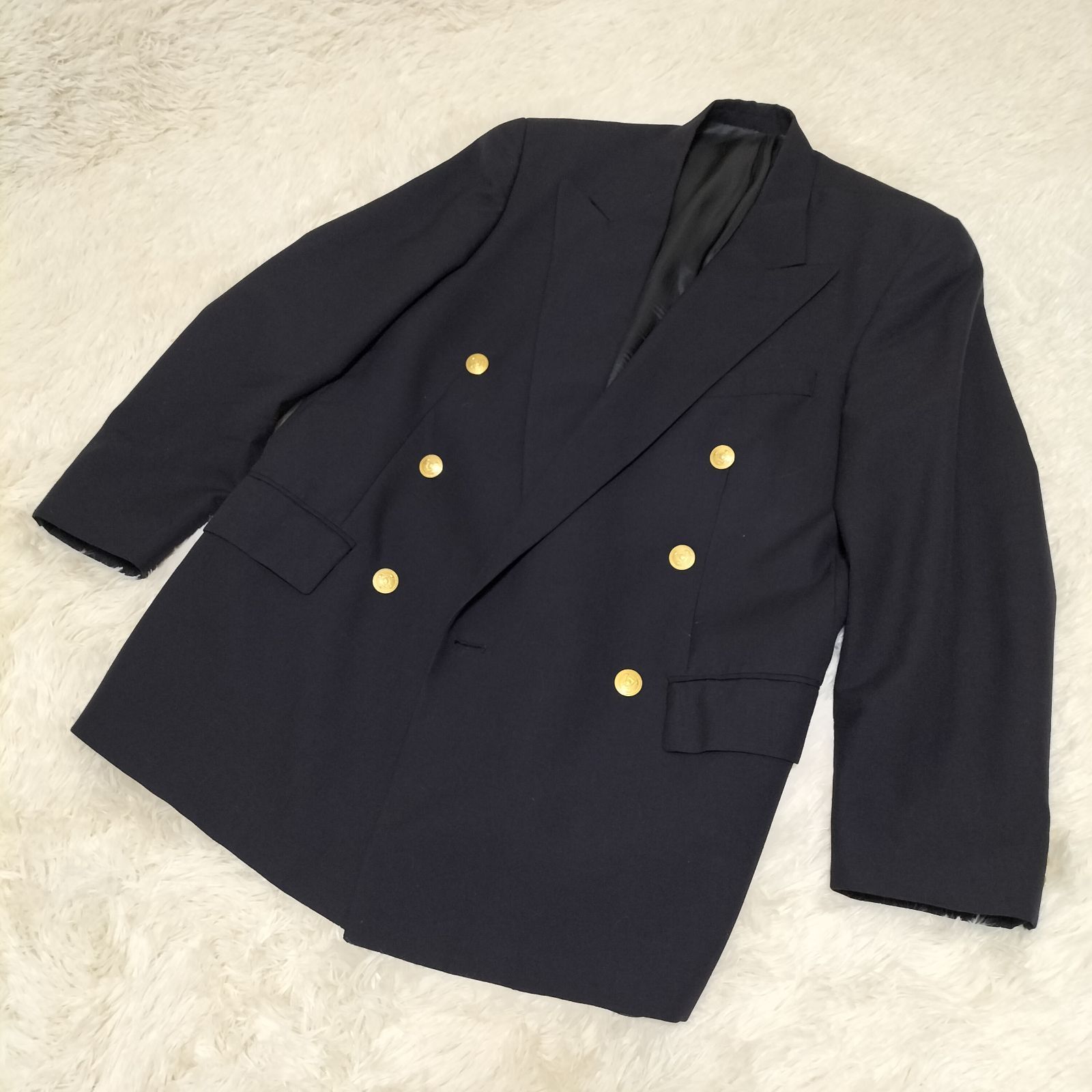 極美品☆80s 90s ポロユニバーシティクラブ ラルフローレン 紺ブレザー 