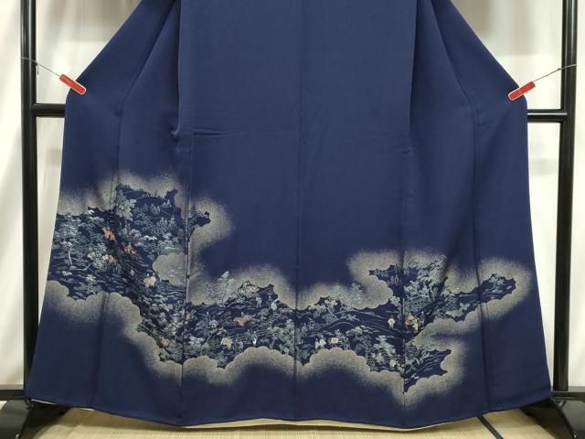 花菱文　金彩　正絹　逸品 平和屋着物□豪華振袖 草花文 暈し染め 金彩 正絹 逸品 未使用