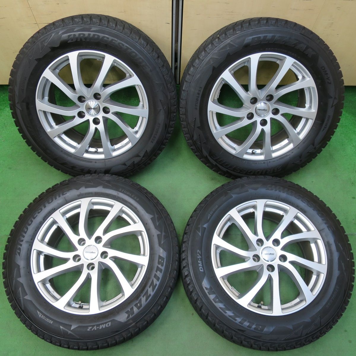 送料無料] バリ溝！キレイ！9分☆スタッドレス 225/65R17 ブリヂストン 
