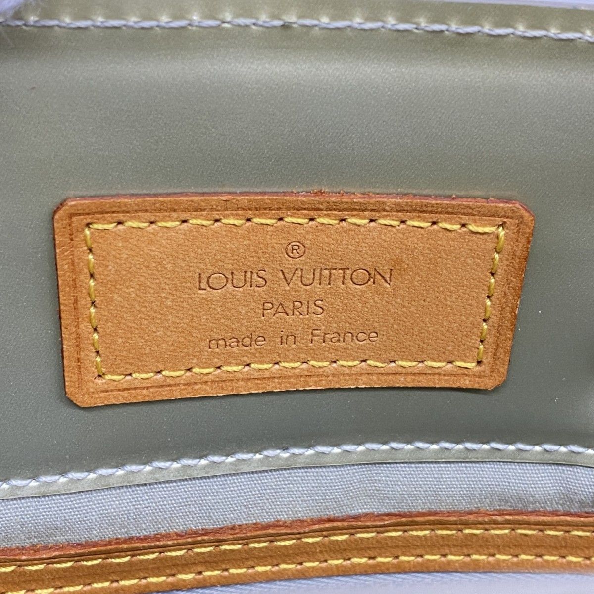 5ha0087】ルイヴィトン ハンドバッグ ヴェルニ リードPM M91145 グリ  