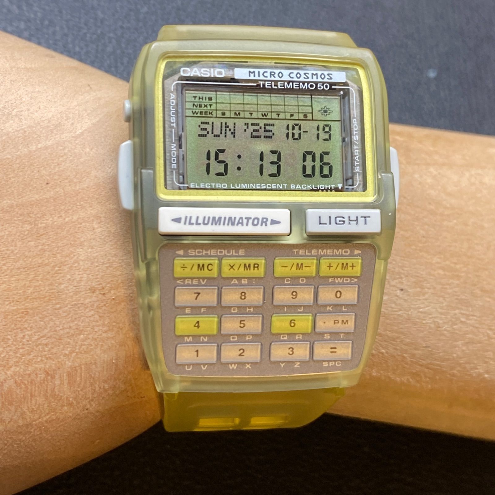 レア 希少 CASIO カシオ DBC-63 データバンク デジタル スケルトン
