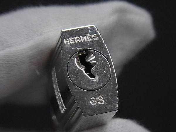 □美品□ HERMES エルメス カデナ 南京錠 パドロック 63 鍵 キー
