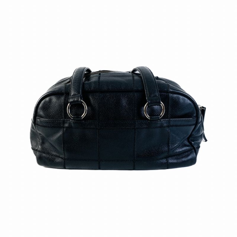 CHANEL シャネル チョコバー ロゴプレート キャビアスキン バッグ  