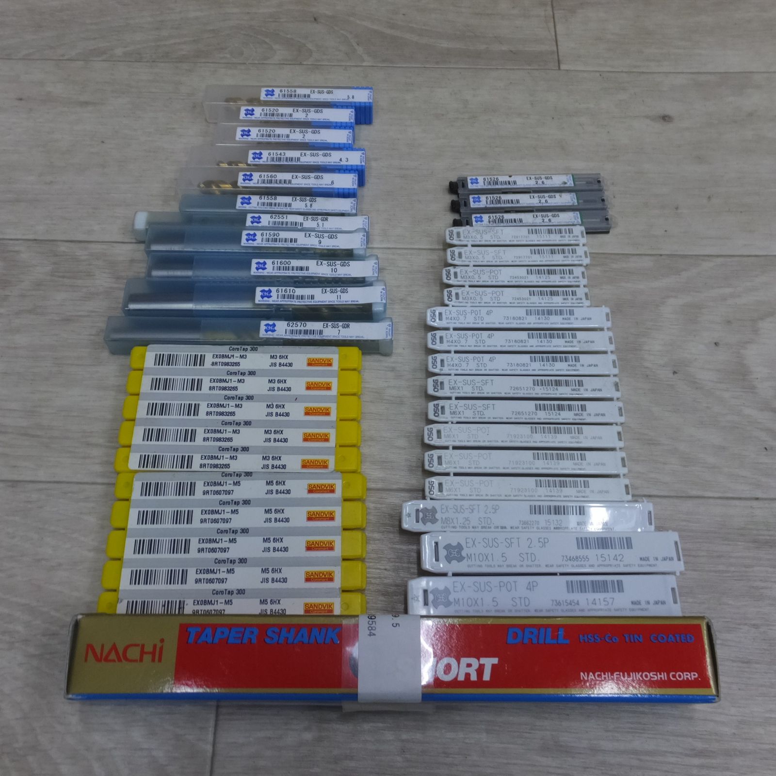!40点 ◆OSG サンドビッグ NACHI ドリル タップ テーパシャンク スパイラルタップ ポイントタップ ステンレス 軟鋼用 他◆