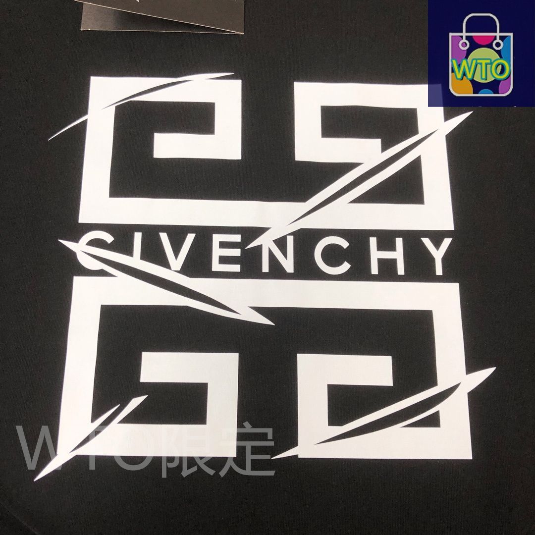 【GIVENCHY】関税込☆クルーネック Tシャツ ホワイト GIVENCHY (ジバンシィ) ダメージロゴプリント クルーネック 半袖