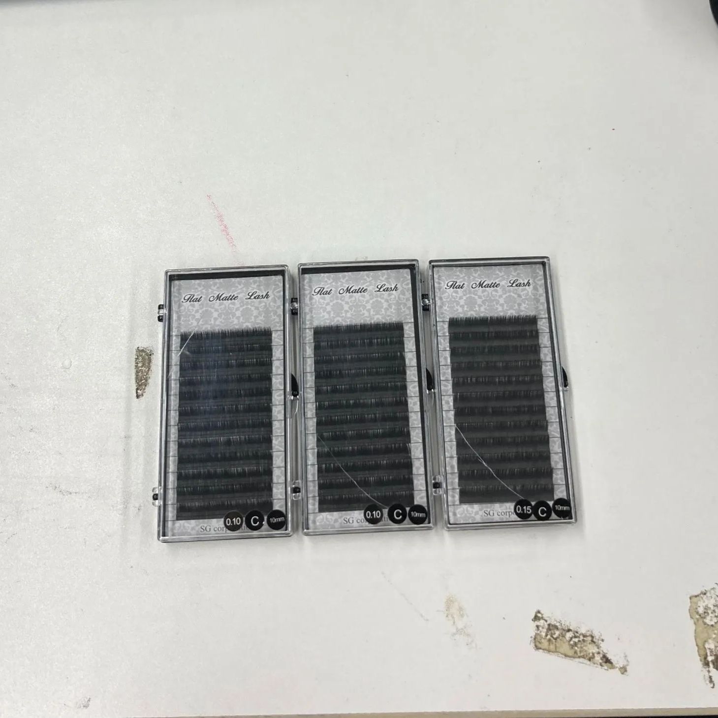 アウトレット3個セット フラットラッシュ まつげエクステ C