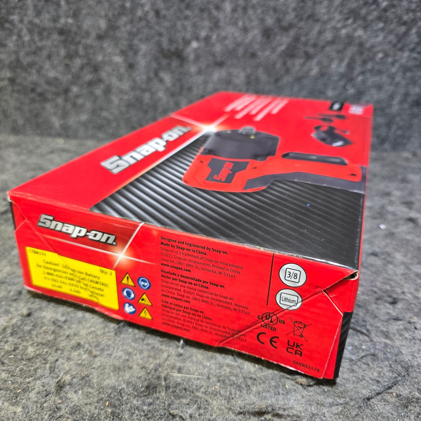 スナップオン Snap-on 充電式インパクトレンチ CT861GMJ2 3 8sq 充電器 バッテリ2個 元箱あり ガンメタ 桶川店 BRIGHTFACE_UK