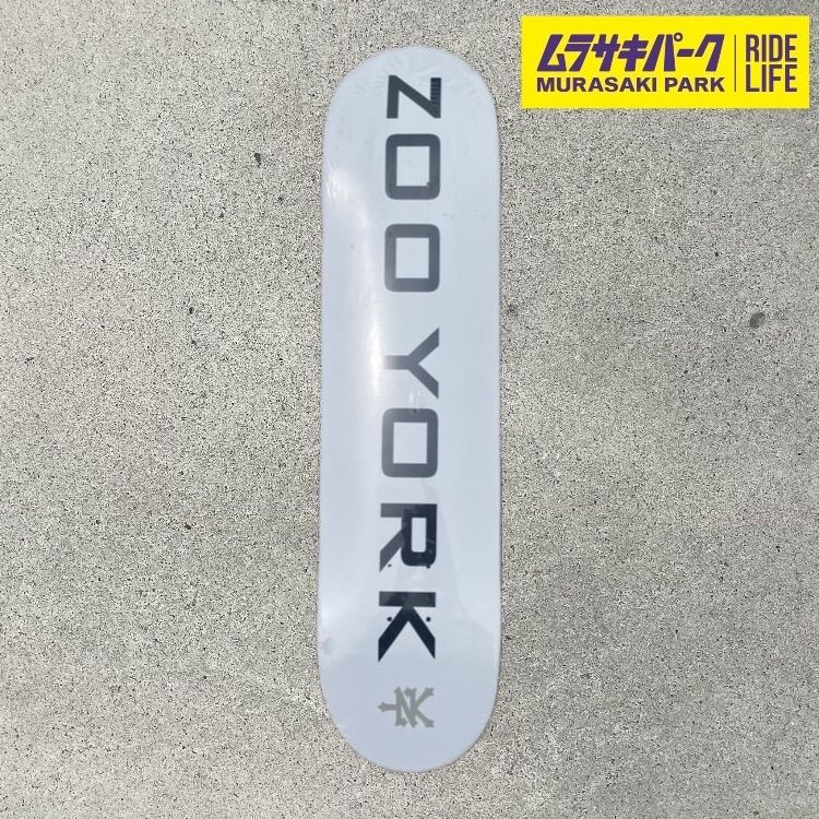 ムラサキパーク公式 ZOO YORK OG 95 LOGO BLOCK BLACK 7.75 inch ズーヨーク deckデッキスケボースケートボードSkateboardSKATEBOARD
