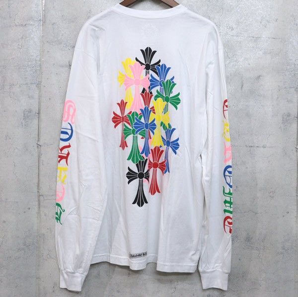 クロムハーツマルチカラーセメタリークロスプリントTシャツ クロム