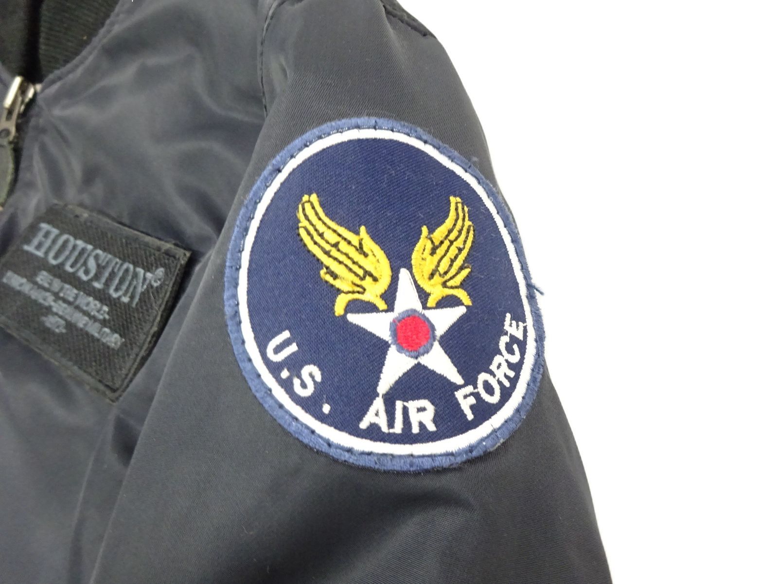 HOUSTON ヒューストン HTVA-2211W MA-1 バイクウエア ウィンタージャケット プロテクター ブラック S