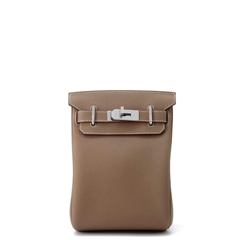 エルメス ボディバッグ ケリー アッカドPM エトゥープ/シルバー金具  