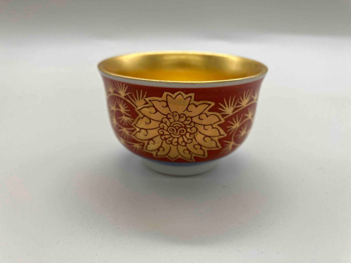 組盃 酒器 金箔 6種セット 九谷焼 酒器 盃 組盃 時代画風 金箔 6種