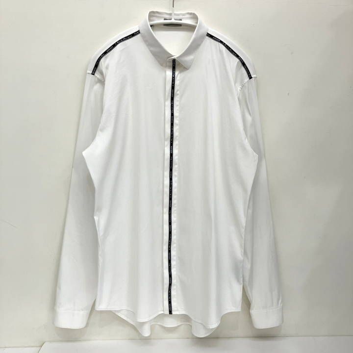 Dior ディオール アトリエ ロゴテープ シャツ 長袖シャツ 白シャツ ワイシャツ 40サイズ イタリア製