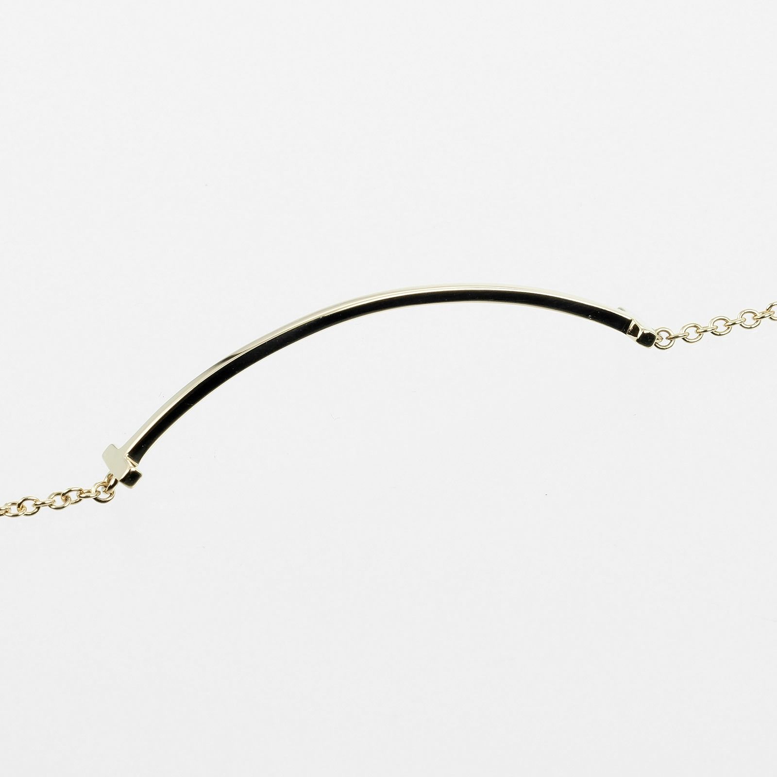 TIFFANY&Co.】ティファニー Tスマイル 腕周り16.5～17.8cm K18イエロー  