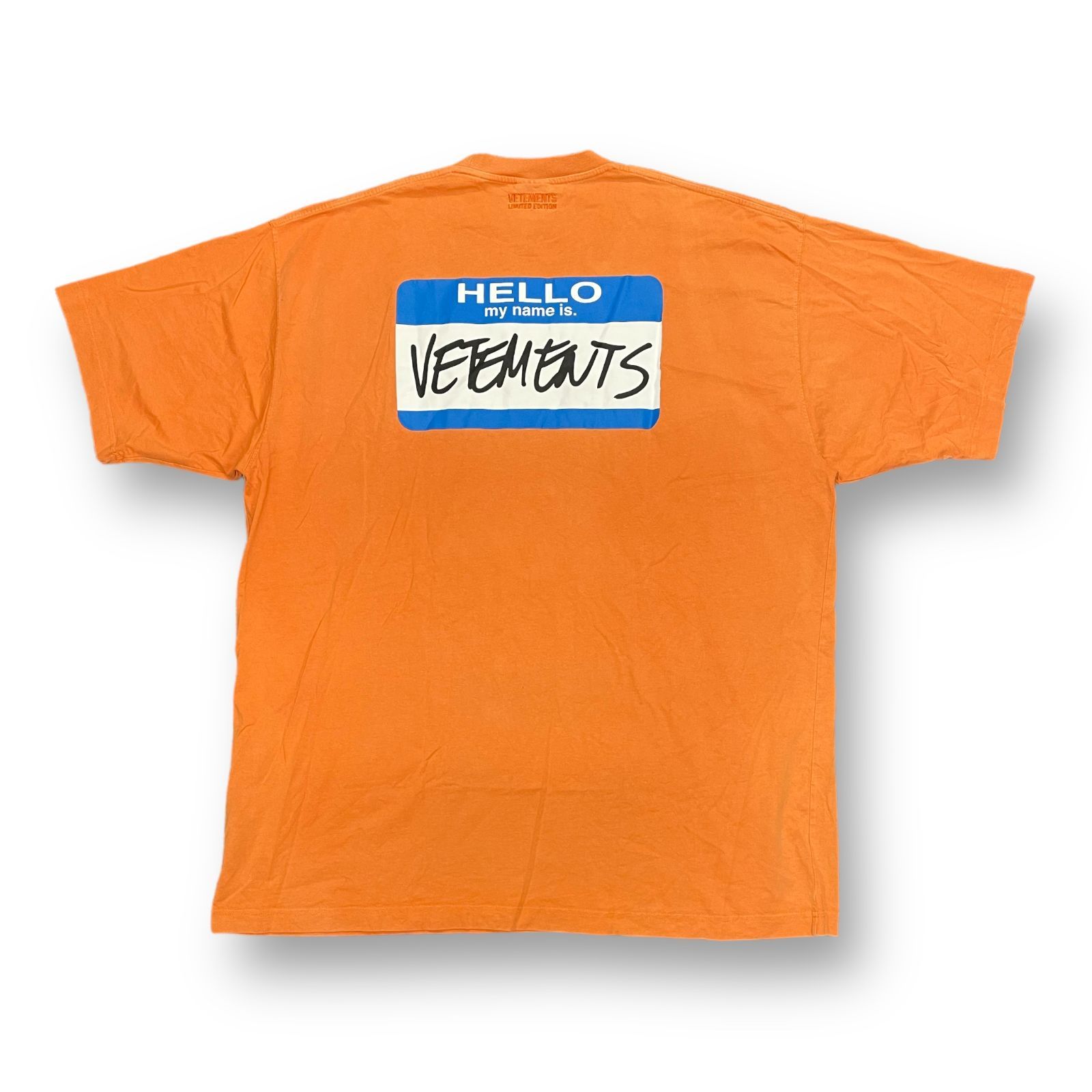 VETEMENTS ヴェトモン MY NAME IS VETEMENTS T-SHIRT マイネームイズ 