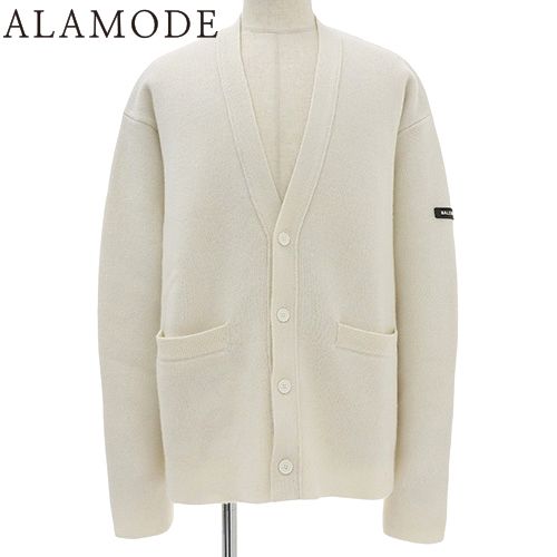 BALENCIAGA(バレンシアガ) ロゴパッチ ニット カーディガン