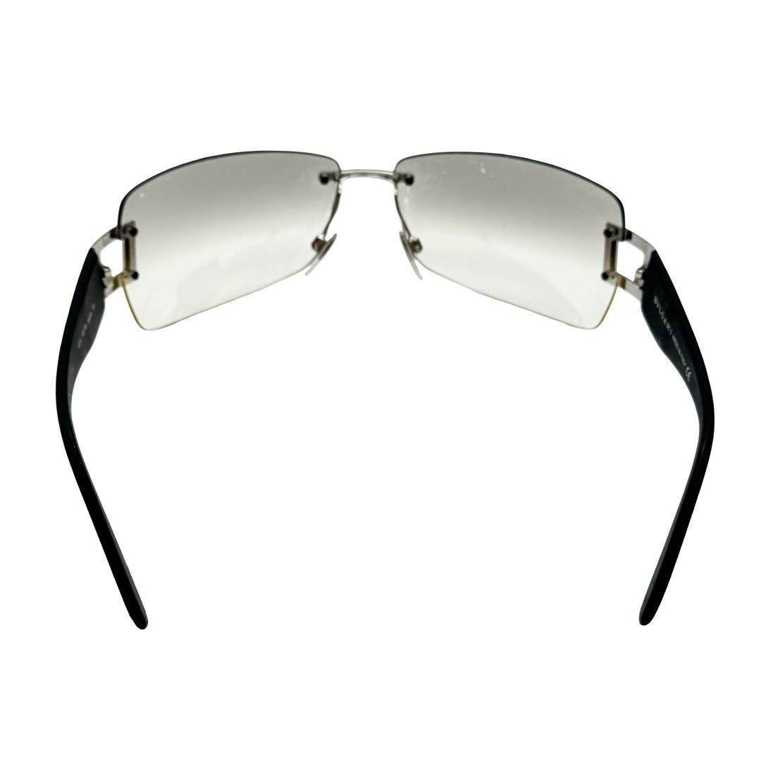 BVLGARI ブルガリ　サングラス　ブラック　シルバー　ロゴ　付属品 BVLGARI - 正規未 ガクト着 ブルガリ アストラーレサングラス黒