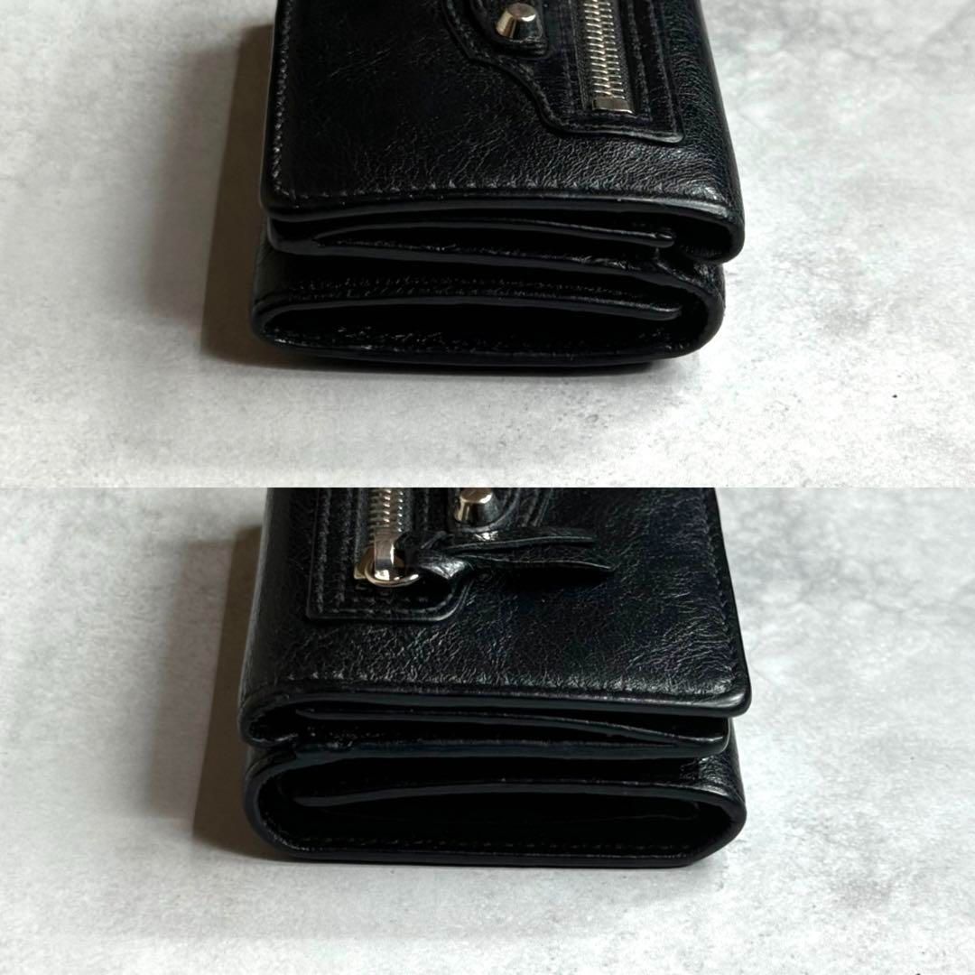 バレンシアガ 三つ折り財布 クラシック シティ 黒 ブラック 折り財布