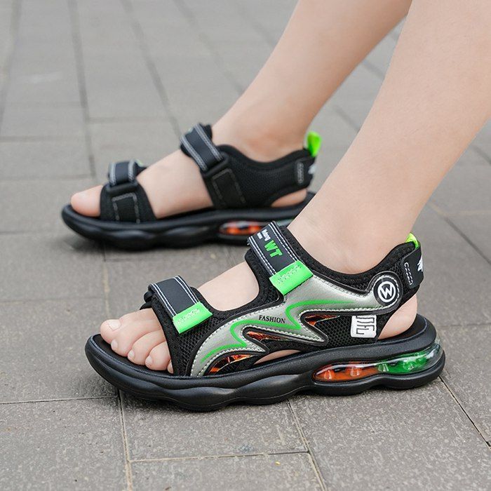 【赤字超特価，新品】 キッズ サンダル 子供用 男の子 ベビー スポーツサンダル ビーチサンダル 靴 水遊び メッシュ ジュニア マジックテープ 20cm 21cm 22cm 23cm IKNJ353 サンダル