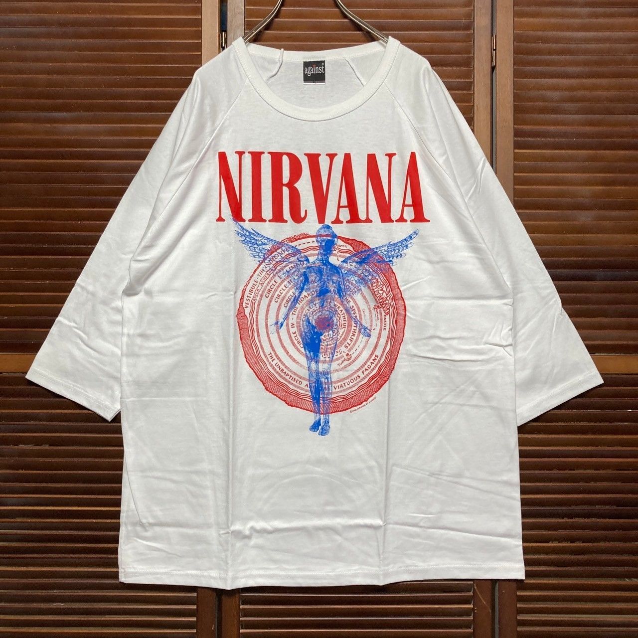 ニルバーナ NIRVANA UTERO カートコバーン 白 長袖 Tシャツ tee ロン T 