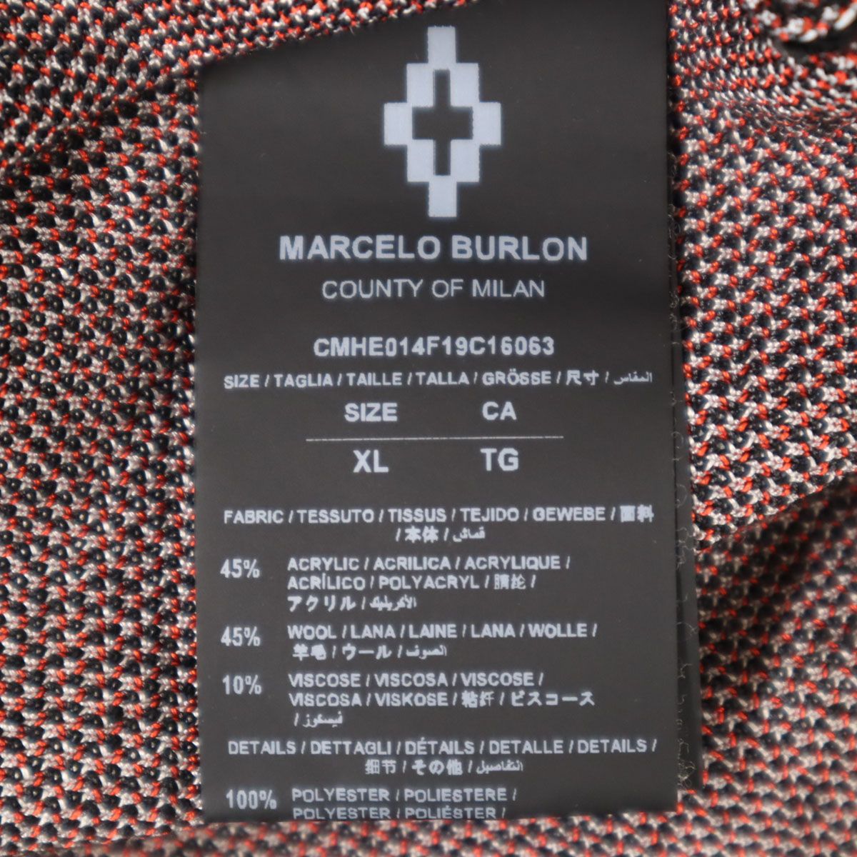 MARCELO BURLON マルセロバーロン エスニック柄 長袖 ニット XL 