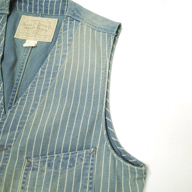 RRL ダブルアールエル WABASH VEST ウォバッシュストライプド