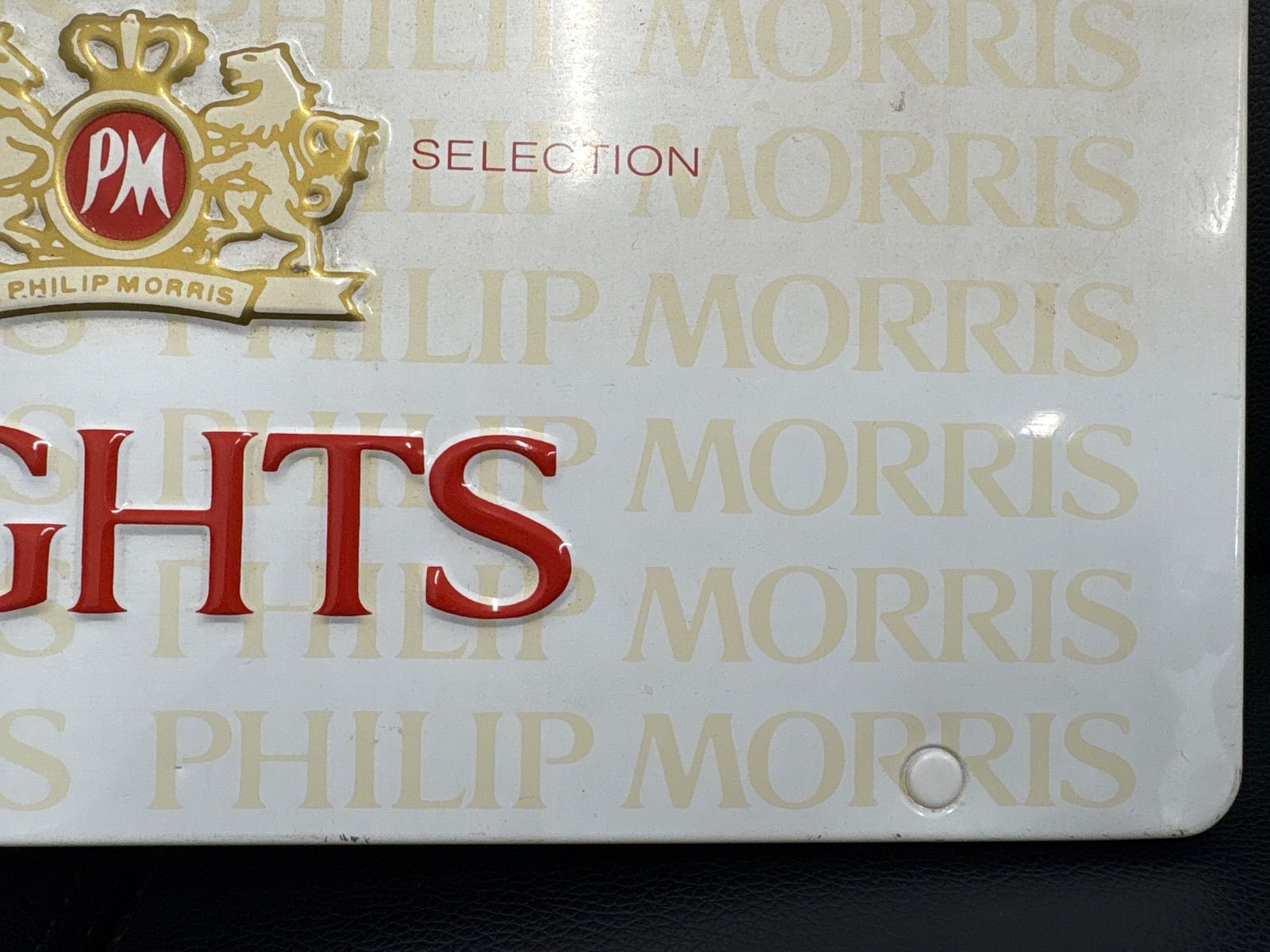 新品　LARK・PHILIP MORRIS レトロ両面看板 PHILIP MORRIS LARK 両面看板 ラーク フィリップモリス - メルカリ