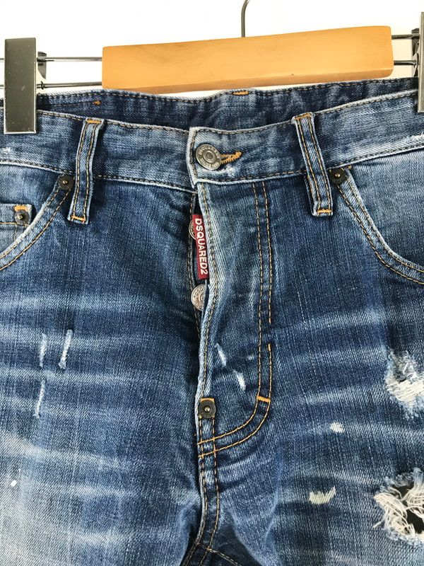 DSQUARED2 ブリーチ加工スキニーデニムパンツ S75LB0123 DSQUARED2 ブリーチ加工スキニーデニムパンツ S75LB0123