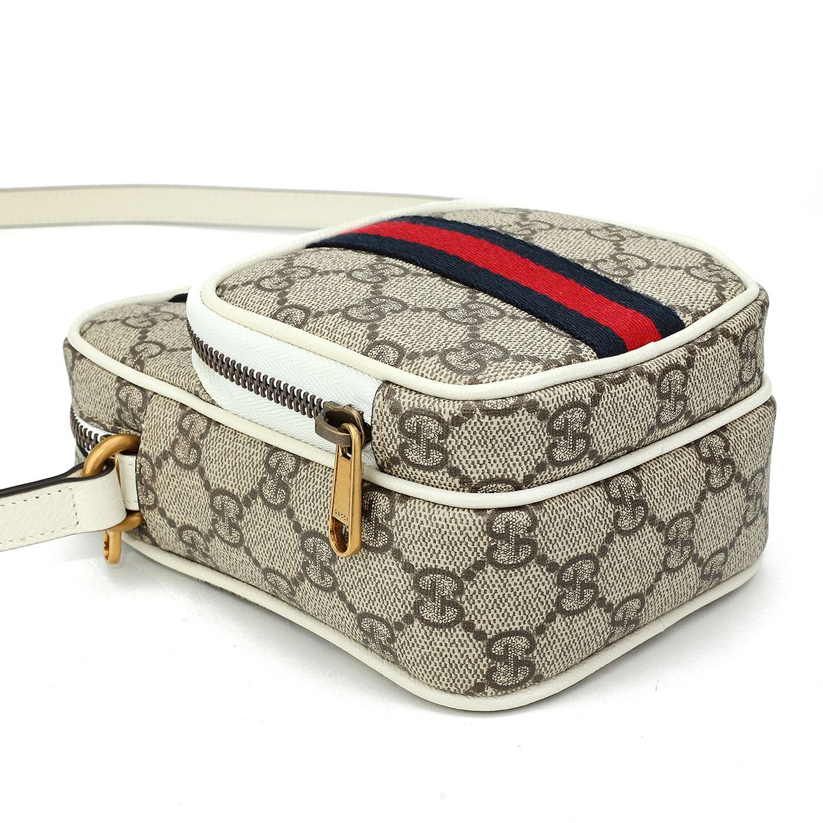 新品 グッチ GUCCI ショルダーバッグ オフィディア ホワイト