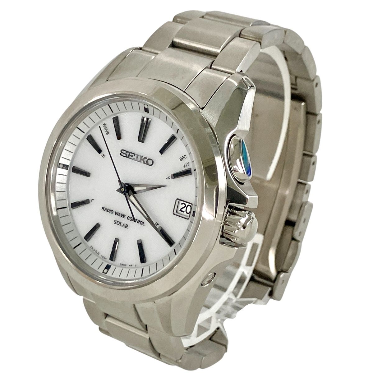 SEIKO セイコー BRIGHTZ ブライツ 7B24-0AW0 メンズ ソーラー 腕時計 Y9946589