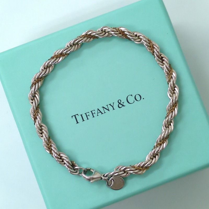 TIFFANY ティファニー ツイスト ブレスレット SV925 750 - メルカリ 