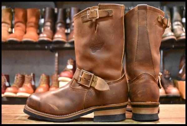 レッドウィング 8254 ネイビー スエード エンジニア スチールトゥ ビームス 9D 美品 BEAMS別注 11年】レッドウィング 8254 ネイビー スエード