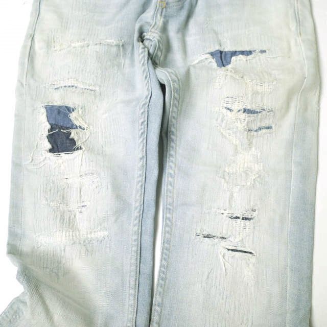 e JEANS イージーンズ 日本製 岡山児島 ダメージ＆リペア加工 スキニー