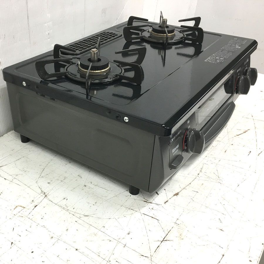 地域 商品 リンナイ Rinnai ガスコンロ ワンピーストップ ブラック RTE565BKR_13A 約56cm コンパクトタイプ 都市ガス12 13A 右強火 WWW_KANDAIZUMI_COM