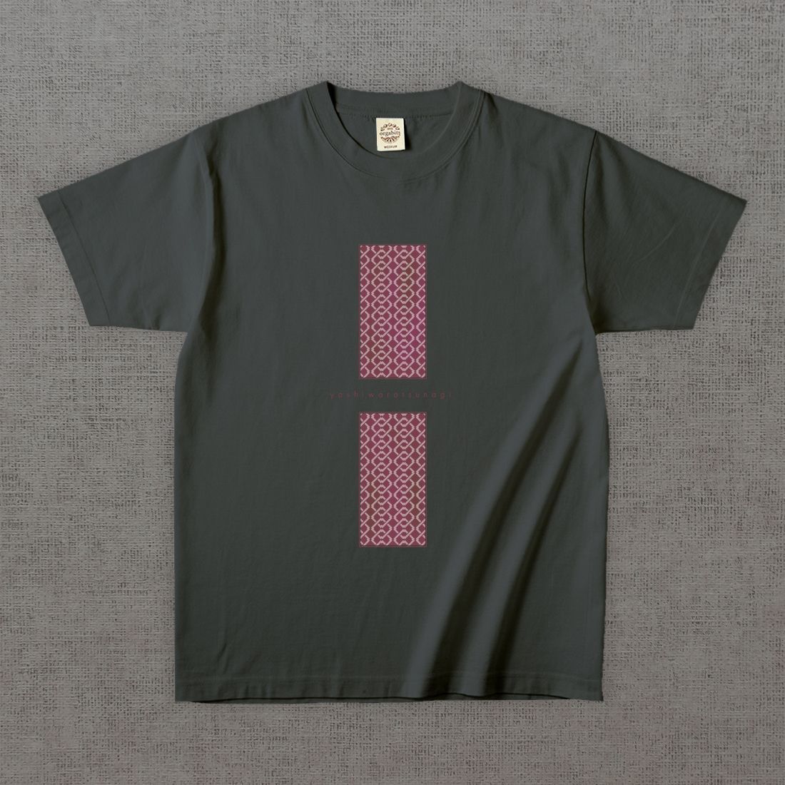 和柄Tシャツ　吉原繋ぎ -彩・角-