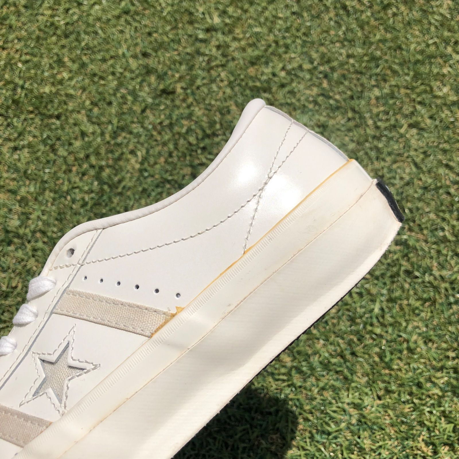 美品23.5 converseコンバース スター\u0026バーズ VTGレザーH308