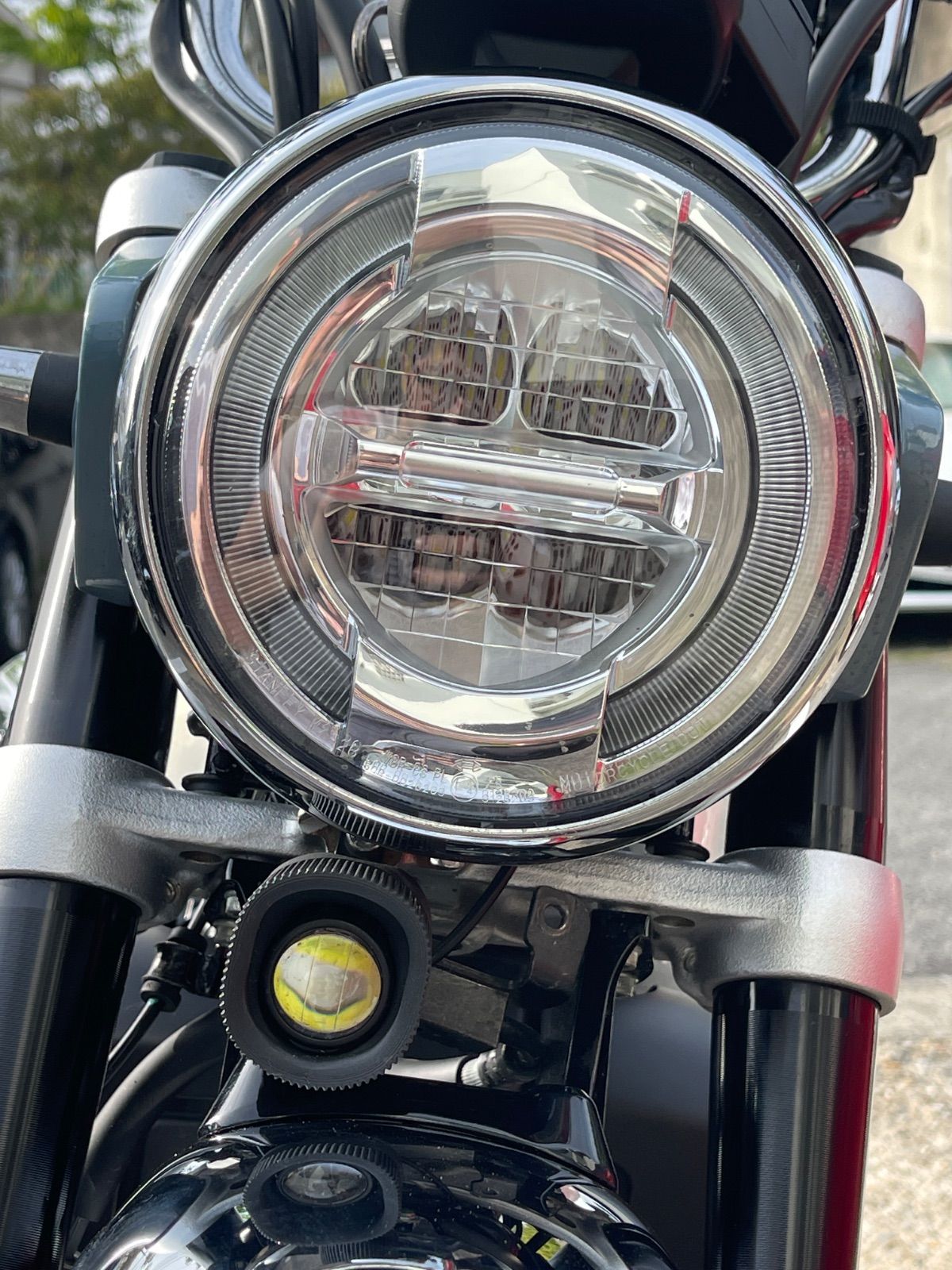 モンキー125対応 LEDフォグランプ｜小型・純正風｜配線キット