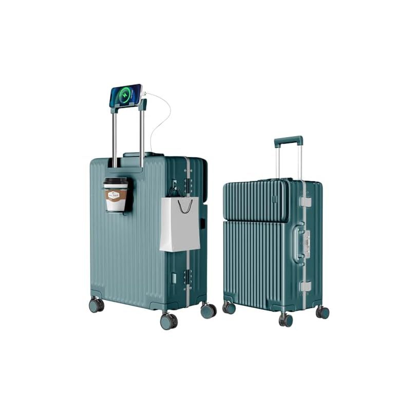 ⑧ アルミフレームスーツケース フロントオープン キャリーケース