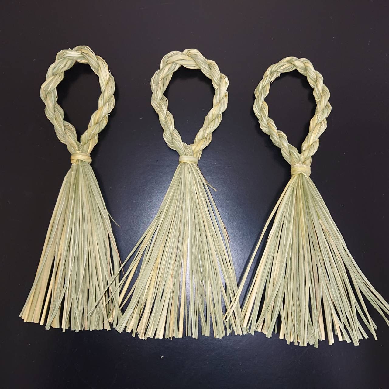 秀〆 しめ縄 リース 材料 土台 藁 縦 33cm ハンドメイド