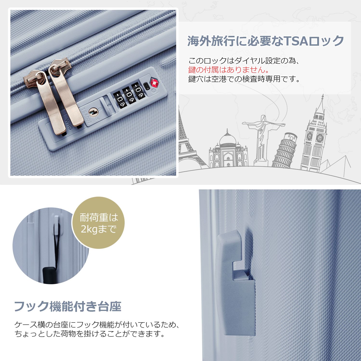 おしゃれ かわいいダブルキャスター