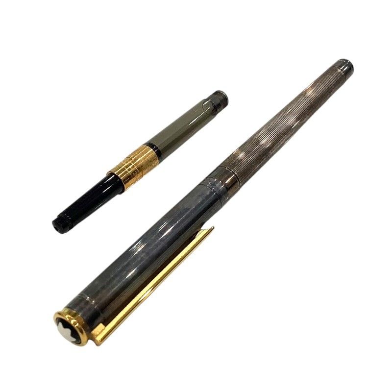 MONTBLANC モンブラン 万年筆 ペン先 750 18K|ct ノブレス ゴールド NOBLESSE 縦ストライプ 筆記未 JA-24357