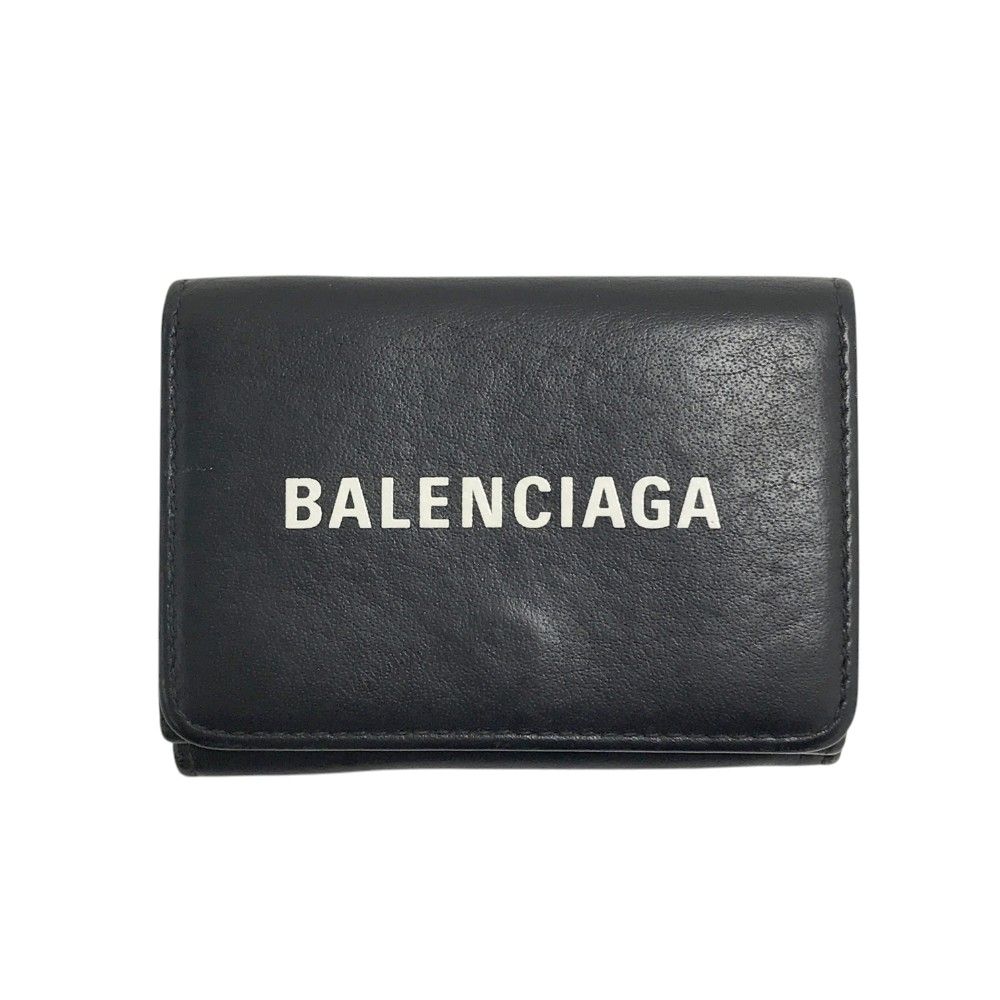 BALENCIAGA バレンシアガ 551921 1000 X 527545 三つ折り財布 ブラック系 240101431779