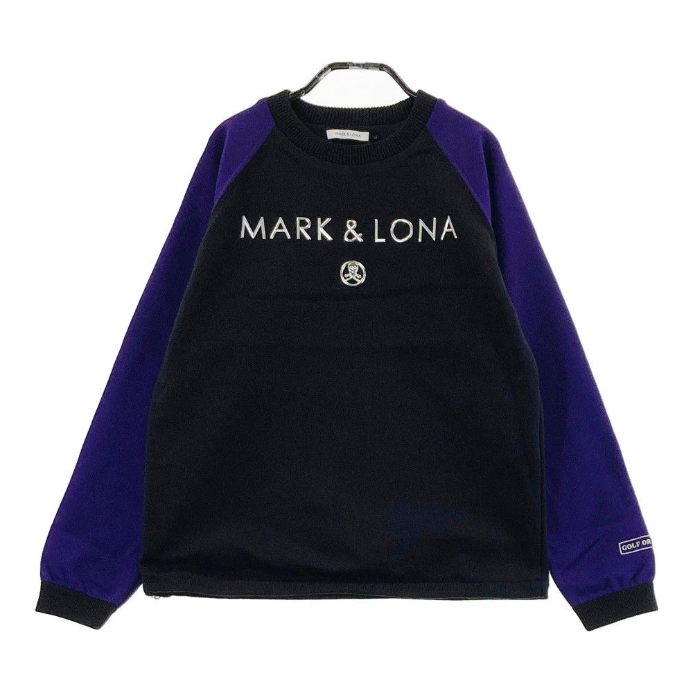 サイズ 38 MARK-LONA マークアンドロナ 裏地付ニットセーター ブラック系 240101442860 ゴルフウェア レディース ストスト