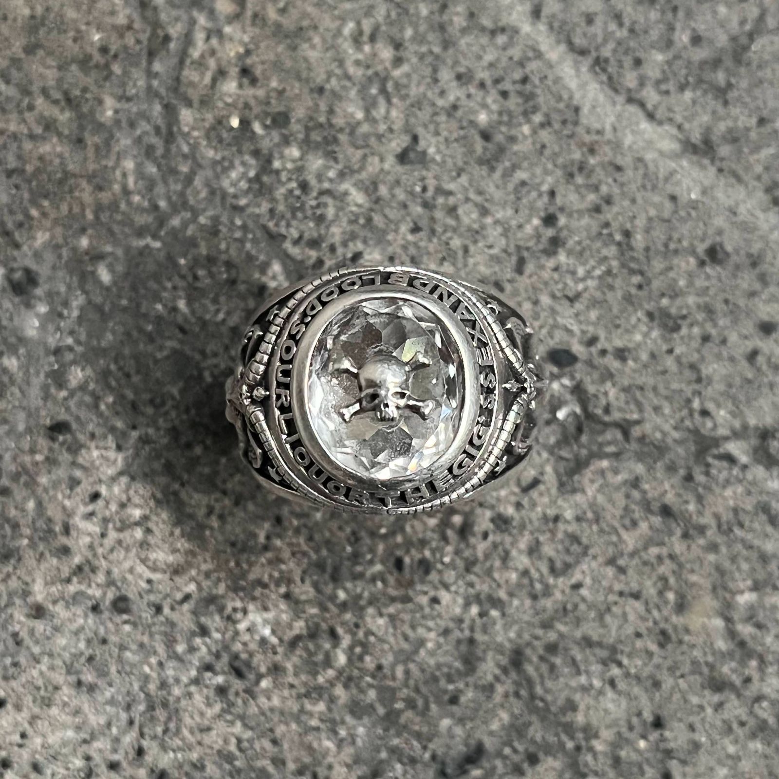 Justin Davis × VAMPS カレッジリング QUARTZ 13号 silver925