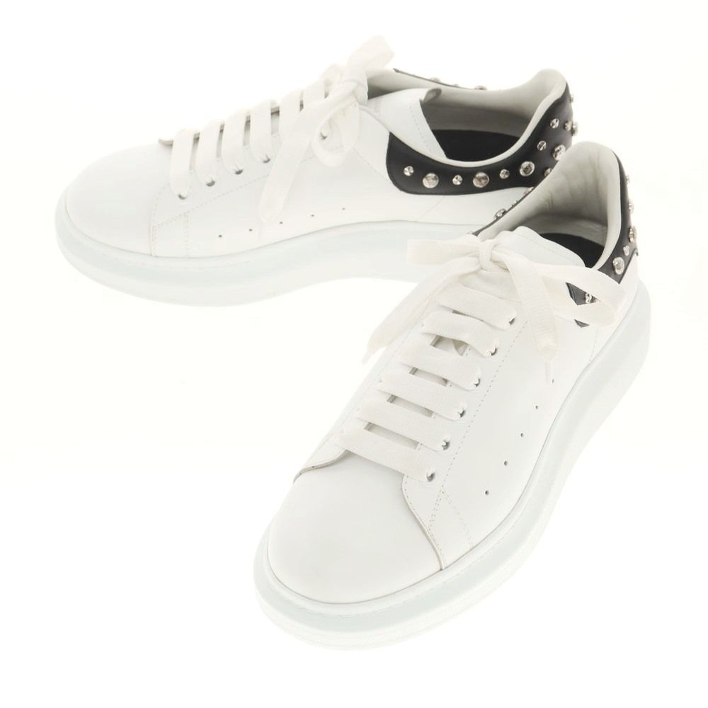 【中古】アレキサンダーマックイーン Alexander McQueen レザー スタッズ スニーカー ホワイトxブラック【サイズ42】【メンズ】