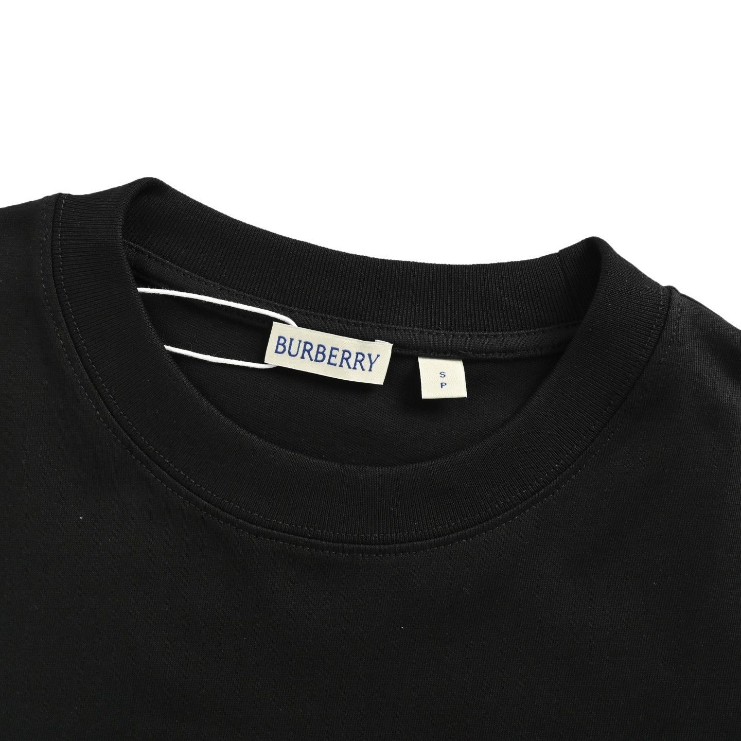 【BURBERRY】25SS チェックタイプTシャツ/関税送料込み チェック スリーブ コットンTシャツ (ホワイト) - ウィメンズ