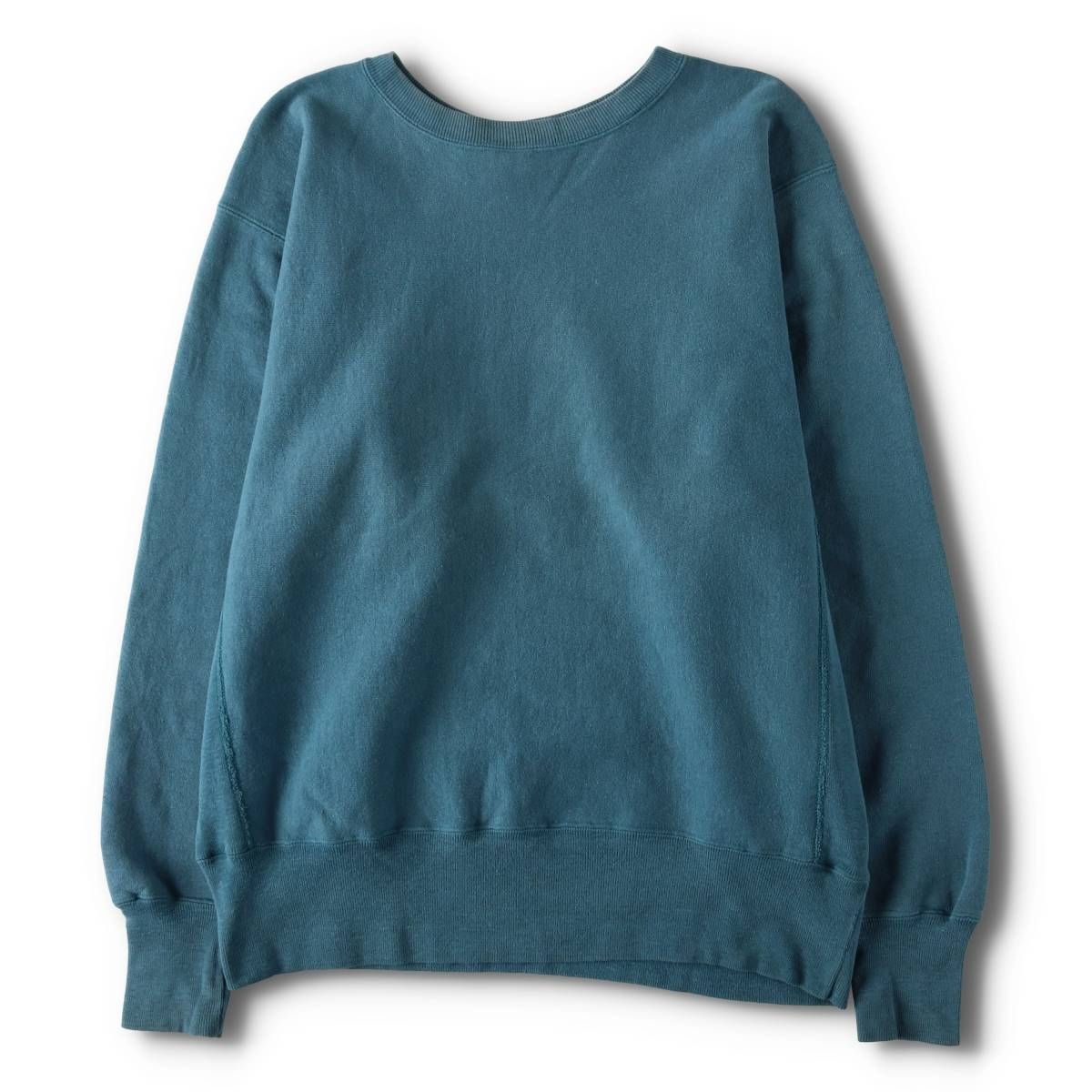 古着 90年代 チャンピオン Champion REVERSE WEAVE リバースウィーブ 刺繍タグ 目無し 無地 ブランクスウェットシャツ|evb031084