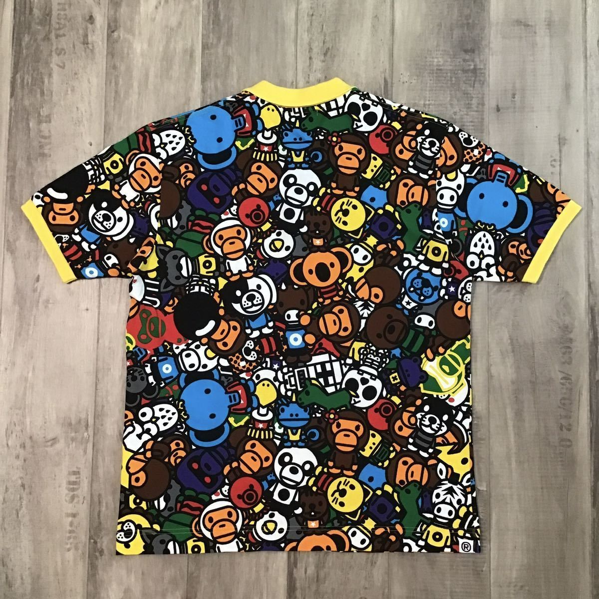 ☆新品☆ マイロ アニマル サファリ ポロシャツ Lサイズ a bathing ape