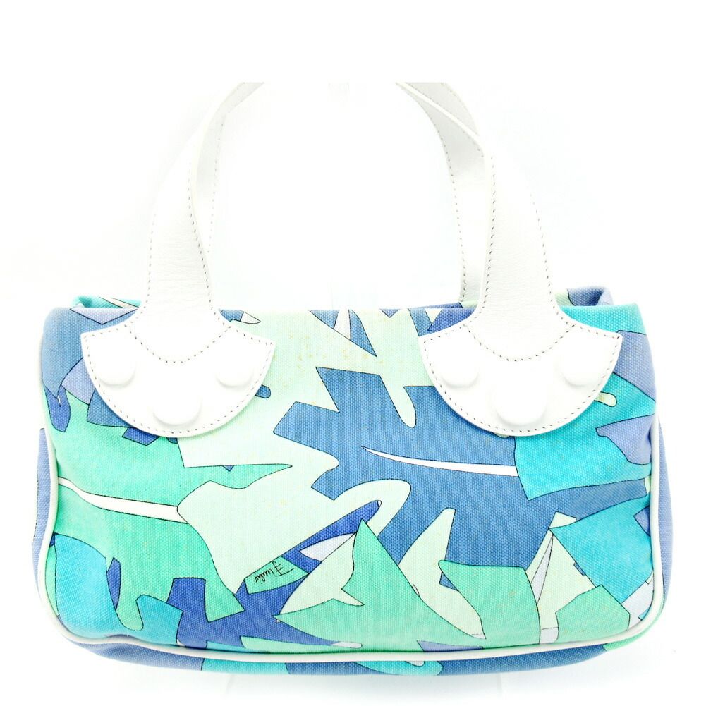 エミリオプッチ Emilio Pucci ハンドバッグ プッチ（柄） ホワイト 白